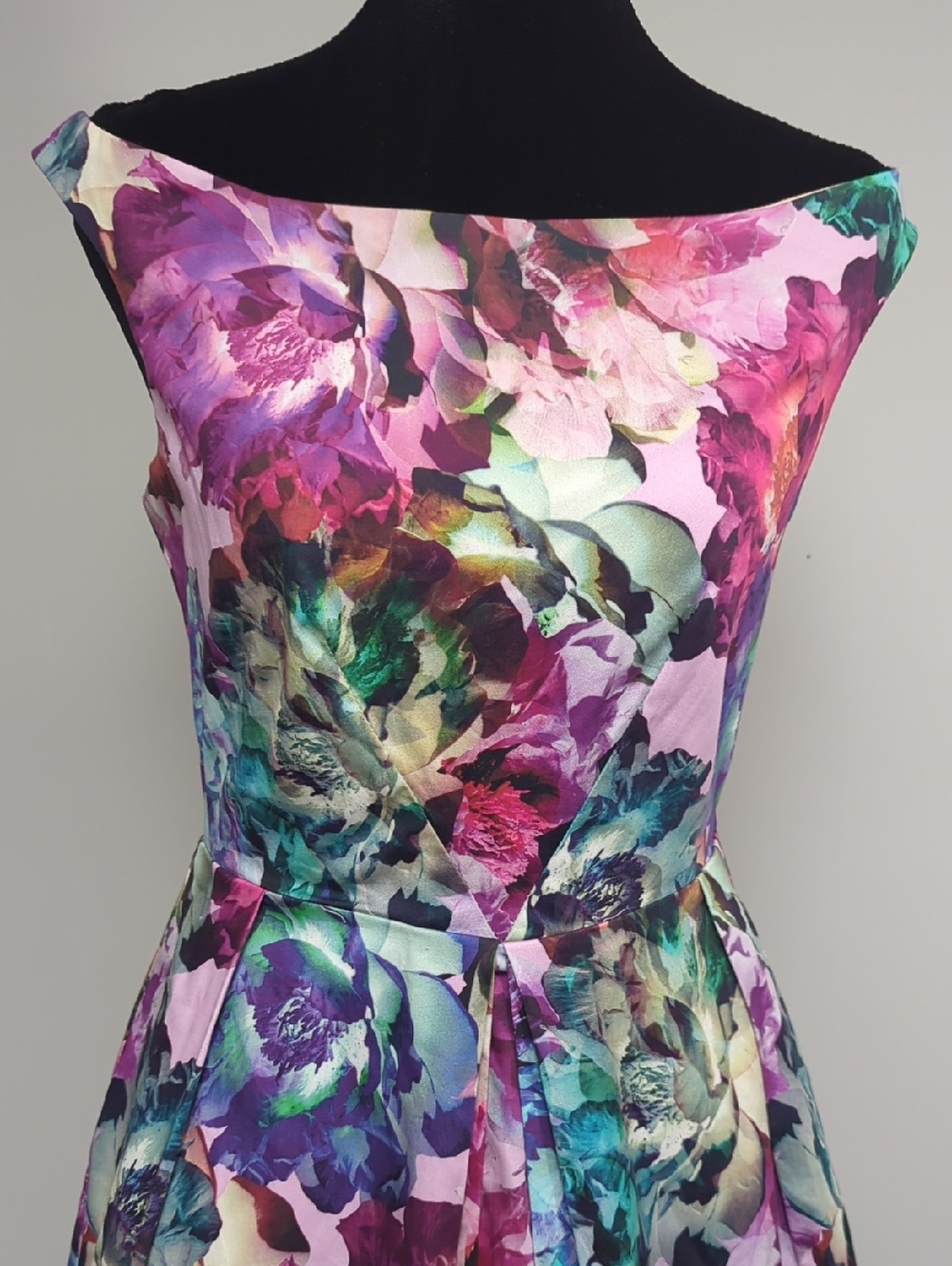 ASOS Purple Multicolor Floral Midi Dress